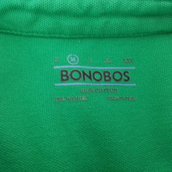 Bonobos green short sleeve polo - mens medium - Picture 4 of 4